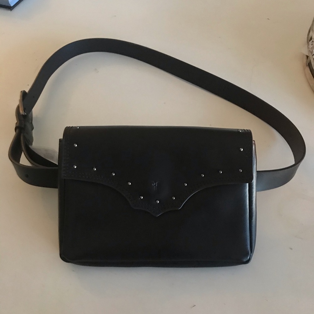 NWT Studded Frye belted pouch